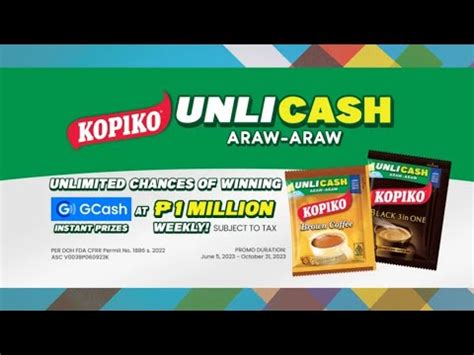 Paano Sumali at Manalo sa KOPIKO UNLI CASH ARAW ARAW .